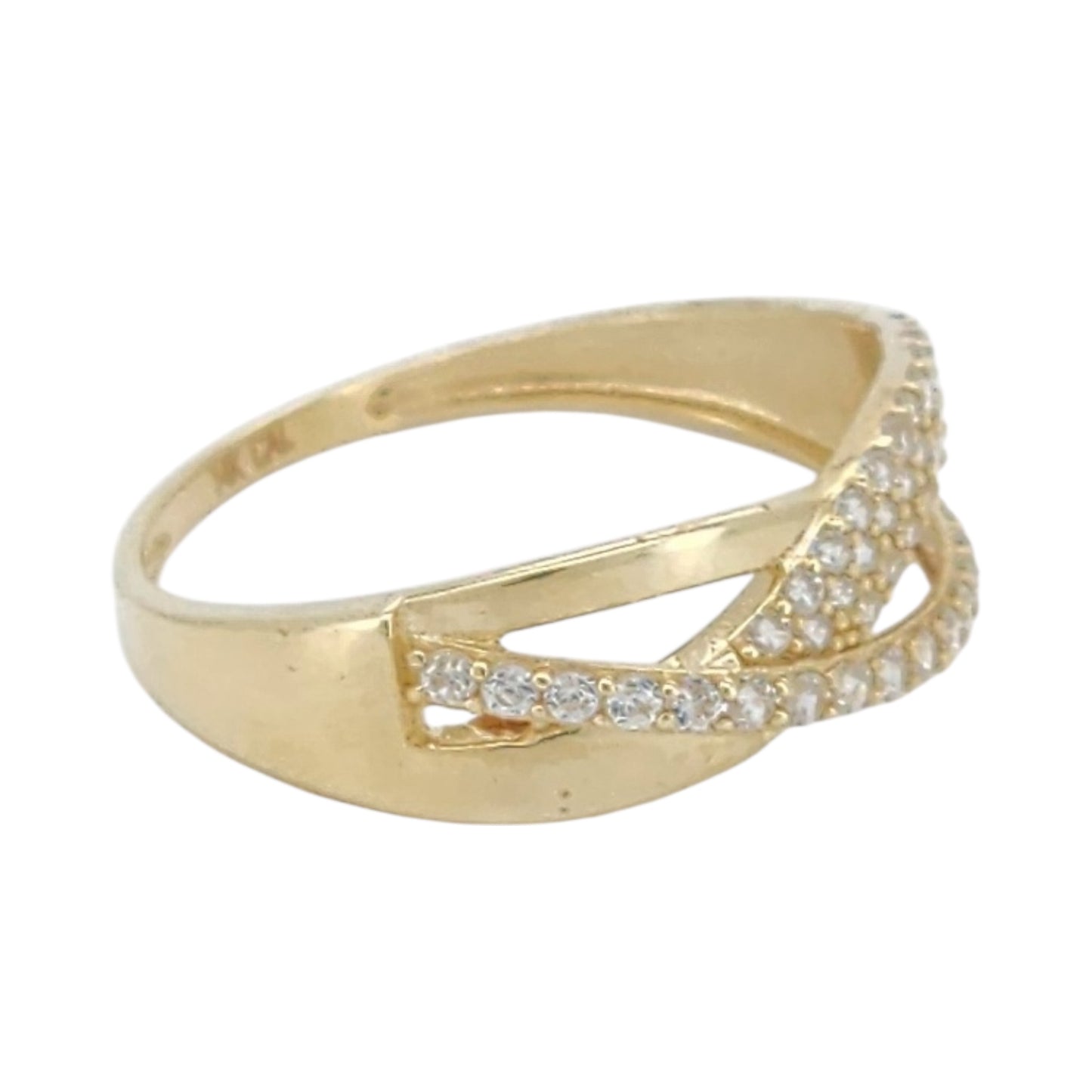 14k Gold CZ Fashion ring Size 8