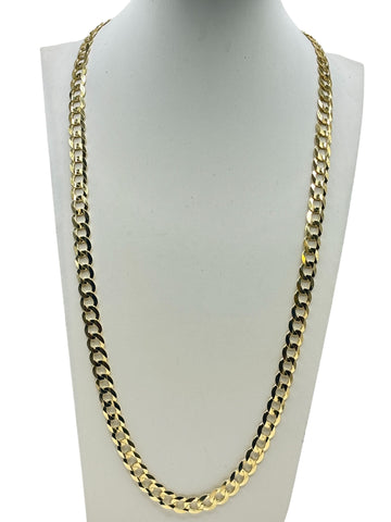 14k Gold Solid Cuban Chain 22in 6.9mm