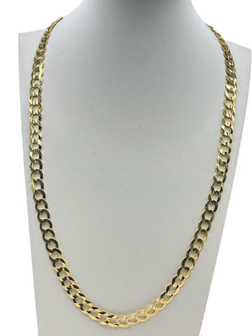 14k gold solid Cuban Chain 20in 6.9mm