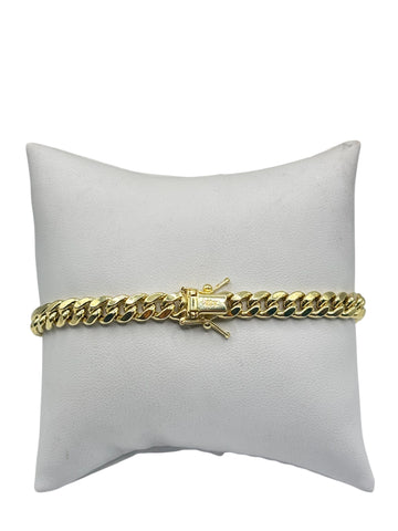10k gold Cuban bracelet 8.5in 6.1mm