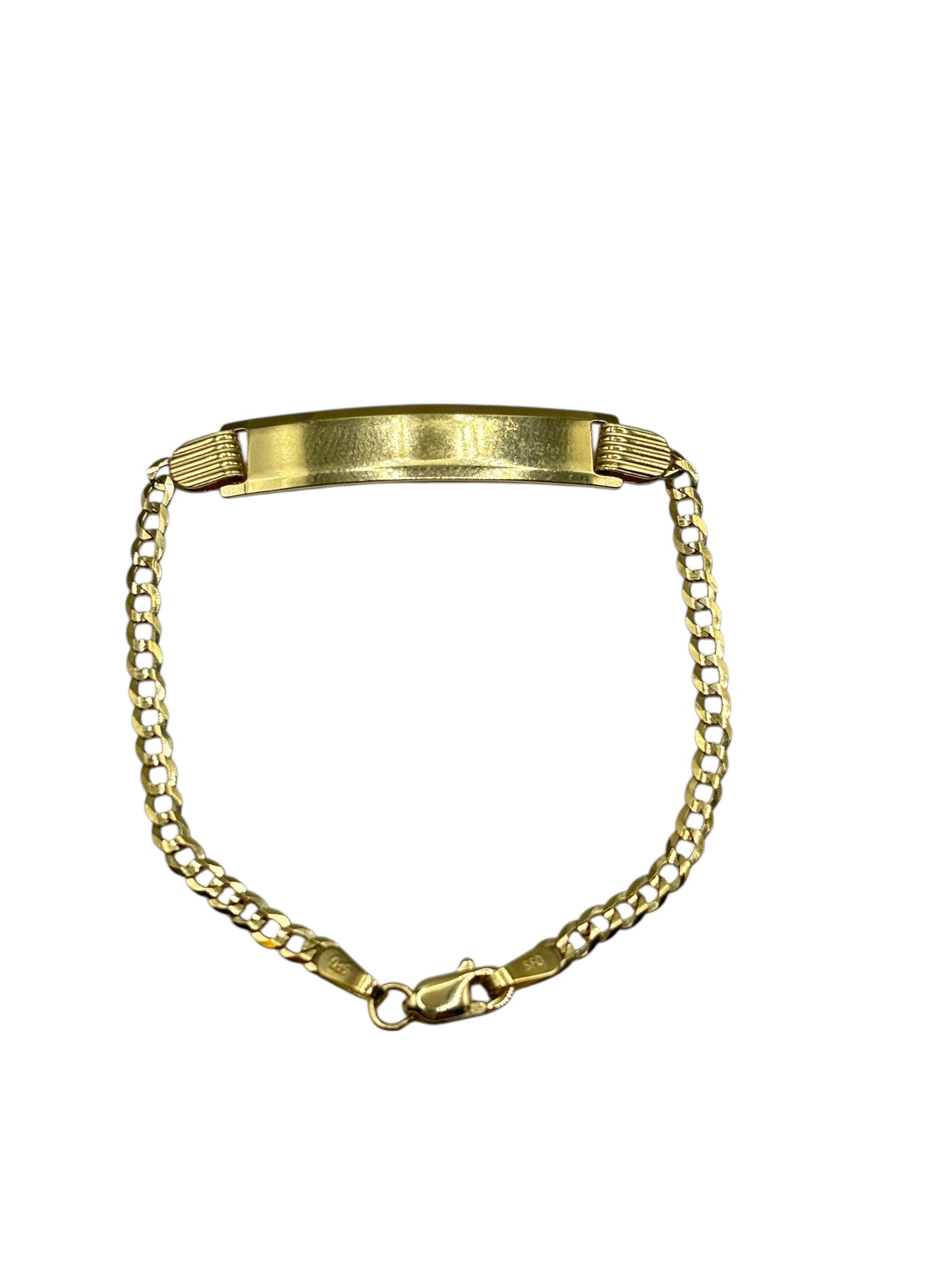 10k gold Id baby bracelet 5.5in 3.5mm