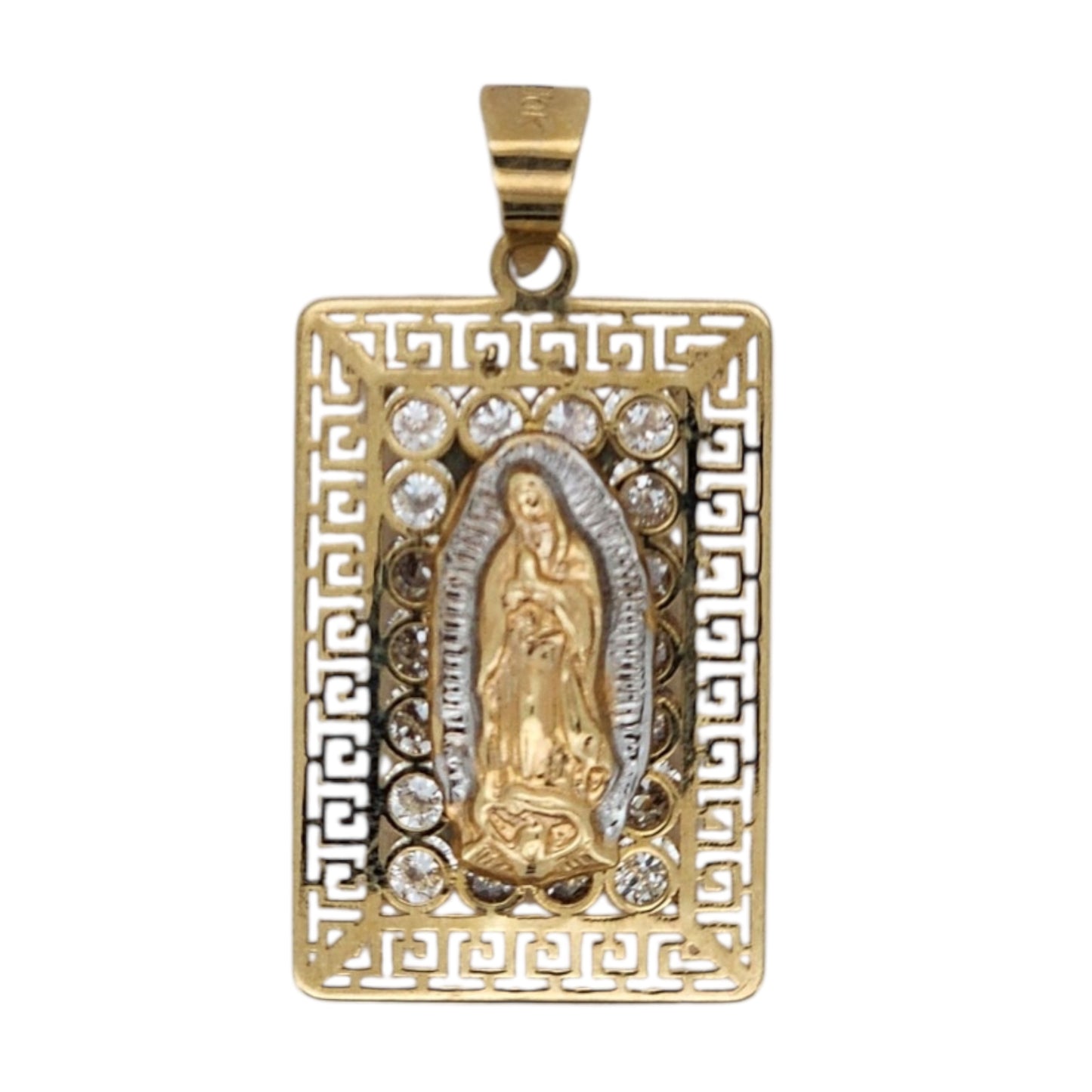 10k Gold Virgin of Guadalupe Pendant