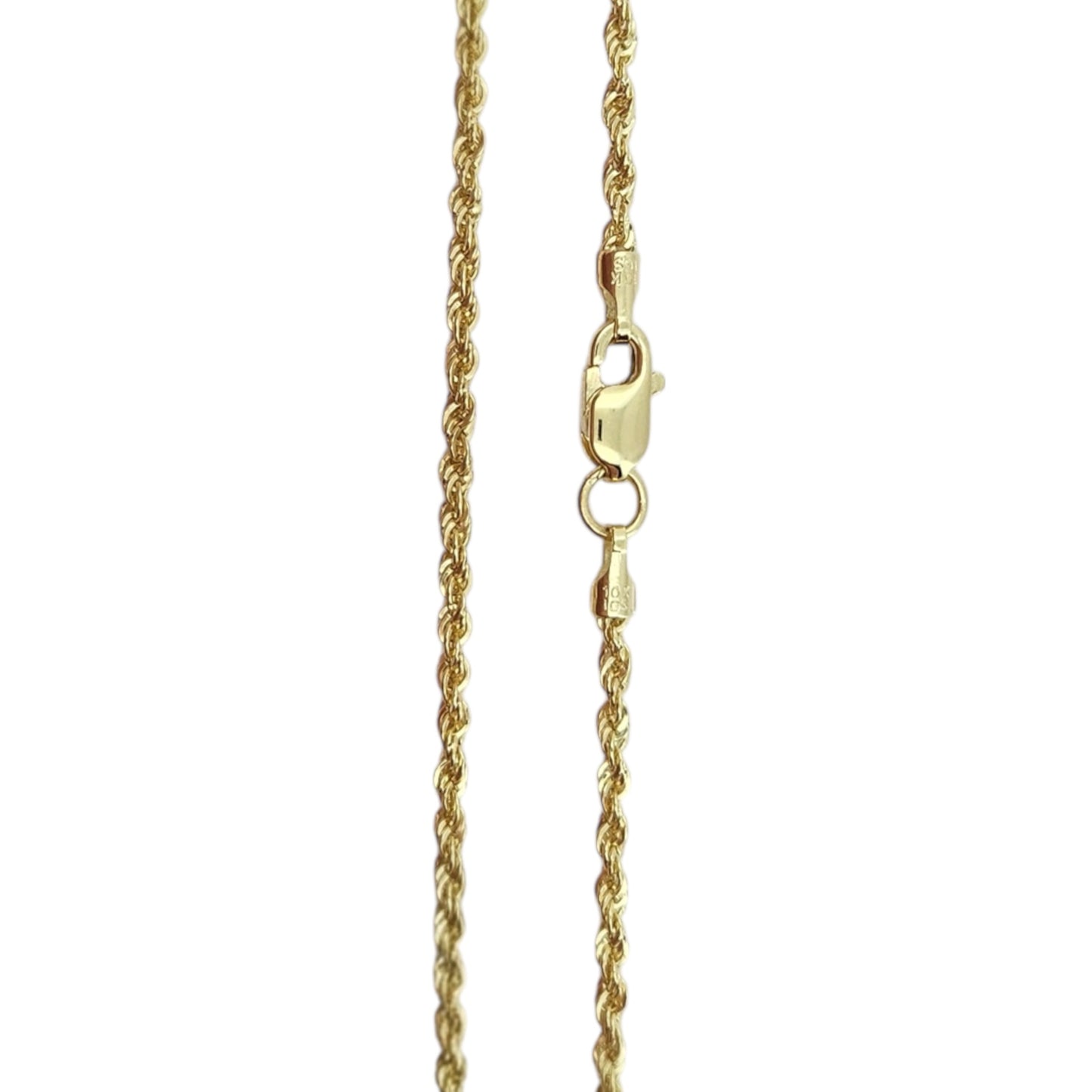 10k Gold Rope Chain 16in 1.5mm