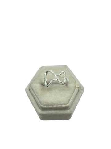 925 silver heart ring size 8