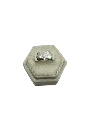 925 silver heart ring size 8