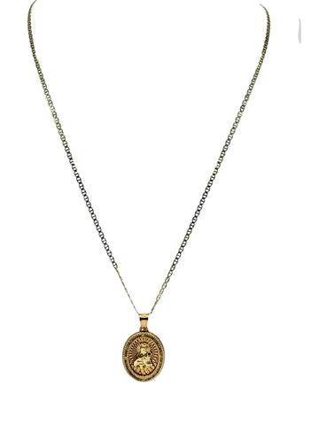 10k chain with Santa Barbara pendant 20 in 1.7mm
