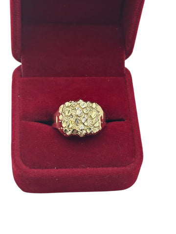 10k nugget ring size 10