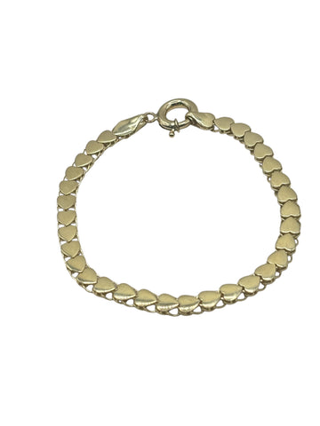 10k heart bracelet 6.5 in 4.3mm