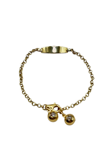 10k gold ID bracelet 6in 2mm