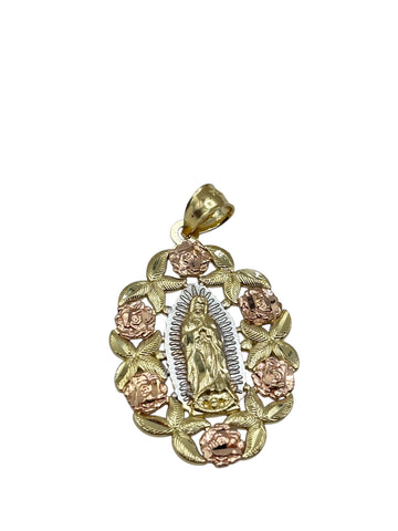 10k gold Guadalupe pendant