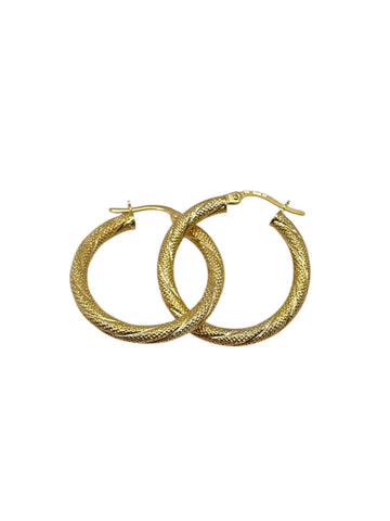 10k Gold earrings fine snowfall size 2