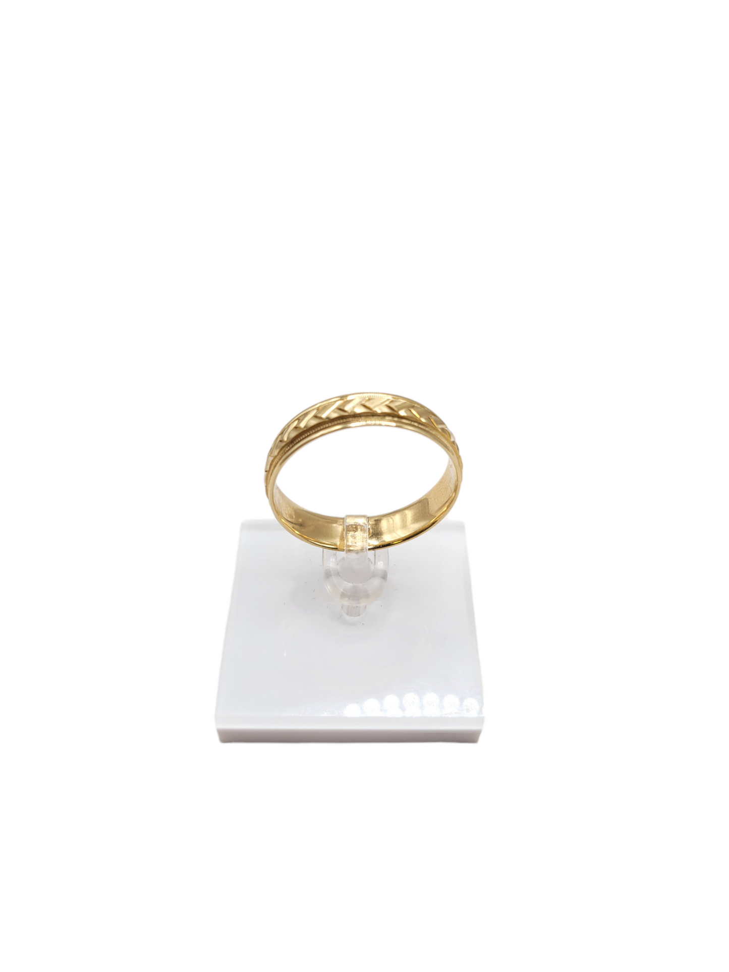 10K gold band ring. Size 15