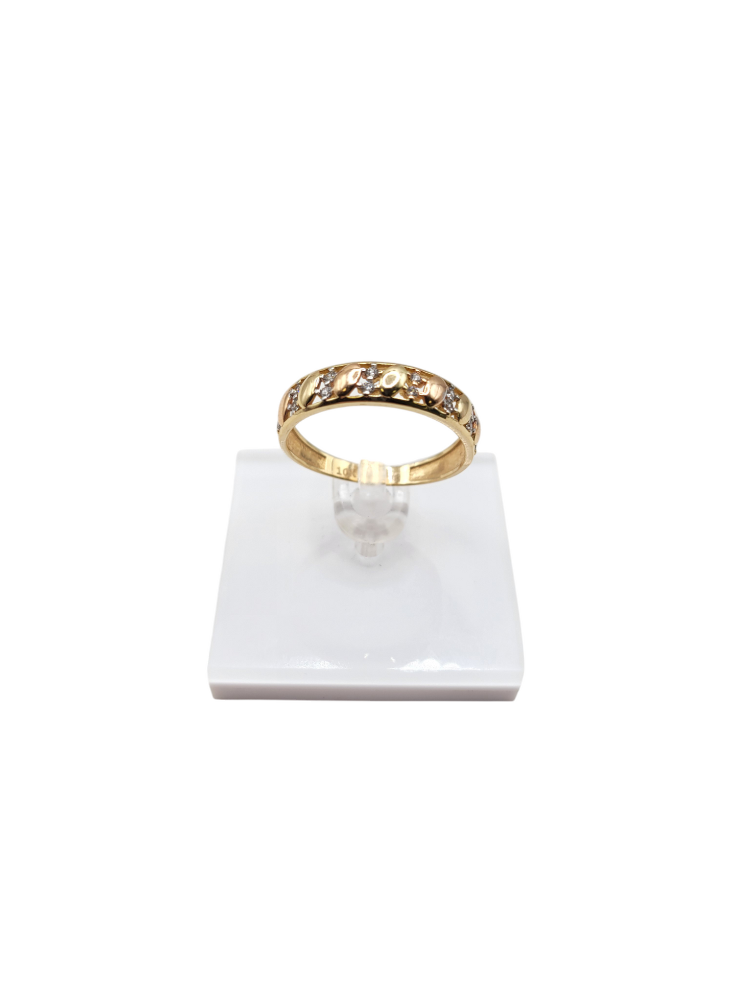 10K Gold Band Ring . Size 10