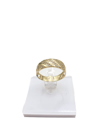 10K gold engagement ring. Size 8.5. CZ stone