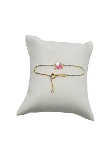 14k gold bracelet for baby 5.5 inch