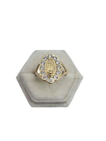10K Gold Ring, Virgin. Size 8.5. CZ Stone