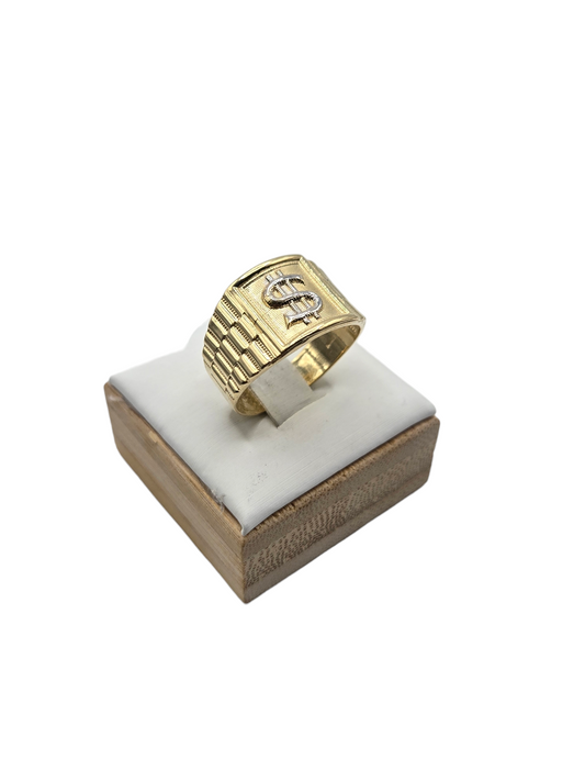 10k gold ring dollars, size 10