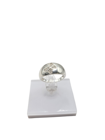 925 silver ring. CZ stone butterfly