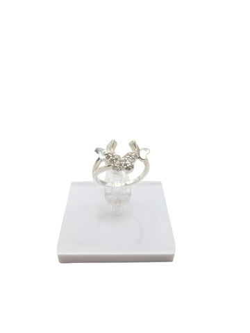 925 silver ring. 3 butterflies. size 5.5
