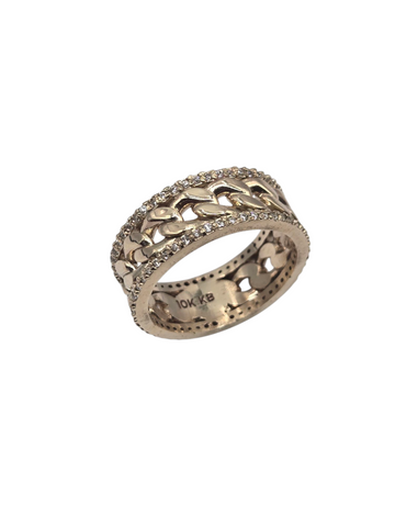 Gold ring 10k, size 13k, stones CZ