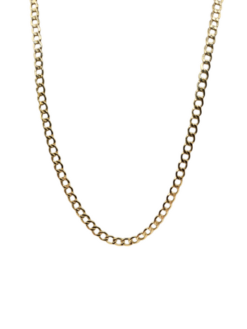14K Gold Cuban Chain, 18in, 3mm