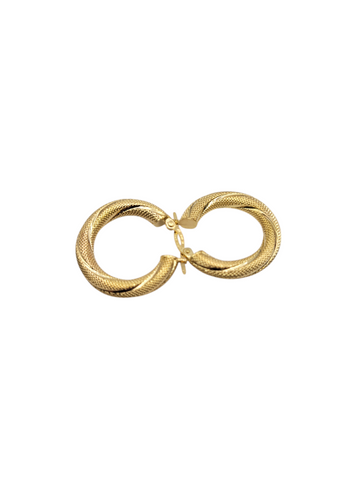10K gold earrings. Snowfall. Size 2.