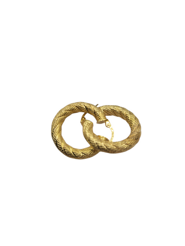 10K gold earrings. Snowfall. Size 2