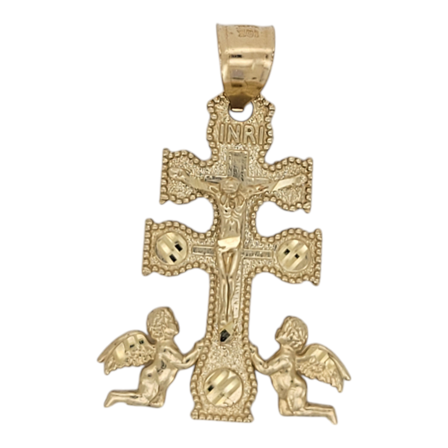 10K gold pendant. Cross.