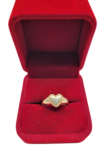 14K gold ring. Heart. Size 6