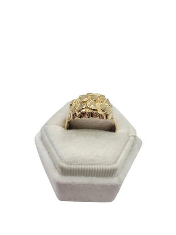 10K gold ring. Nuget style. Size 10