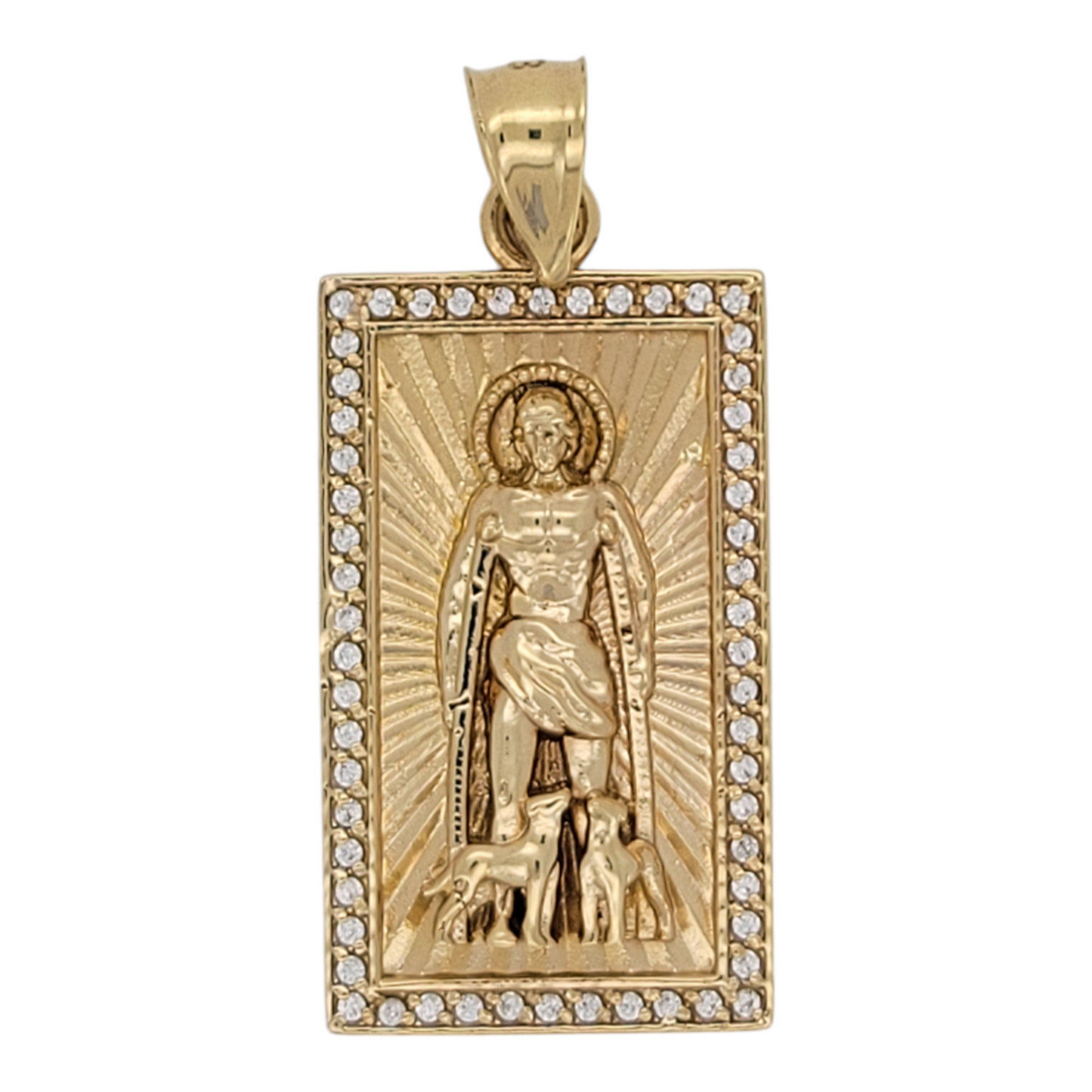 14K gold pendant. Saint Lazarus