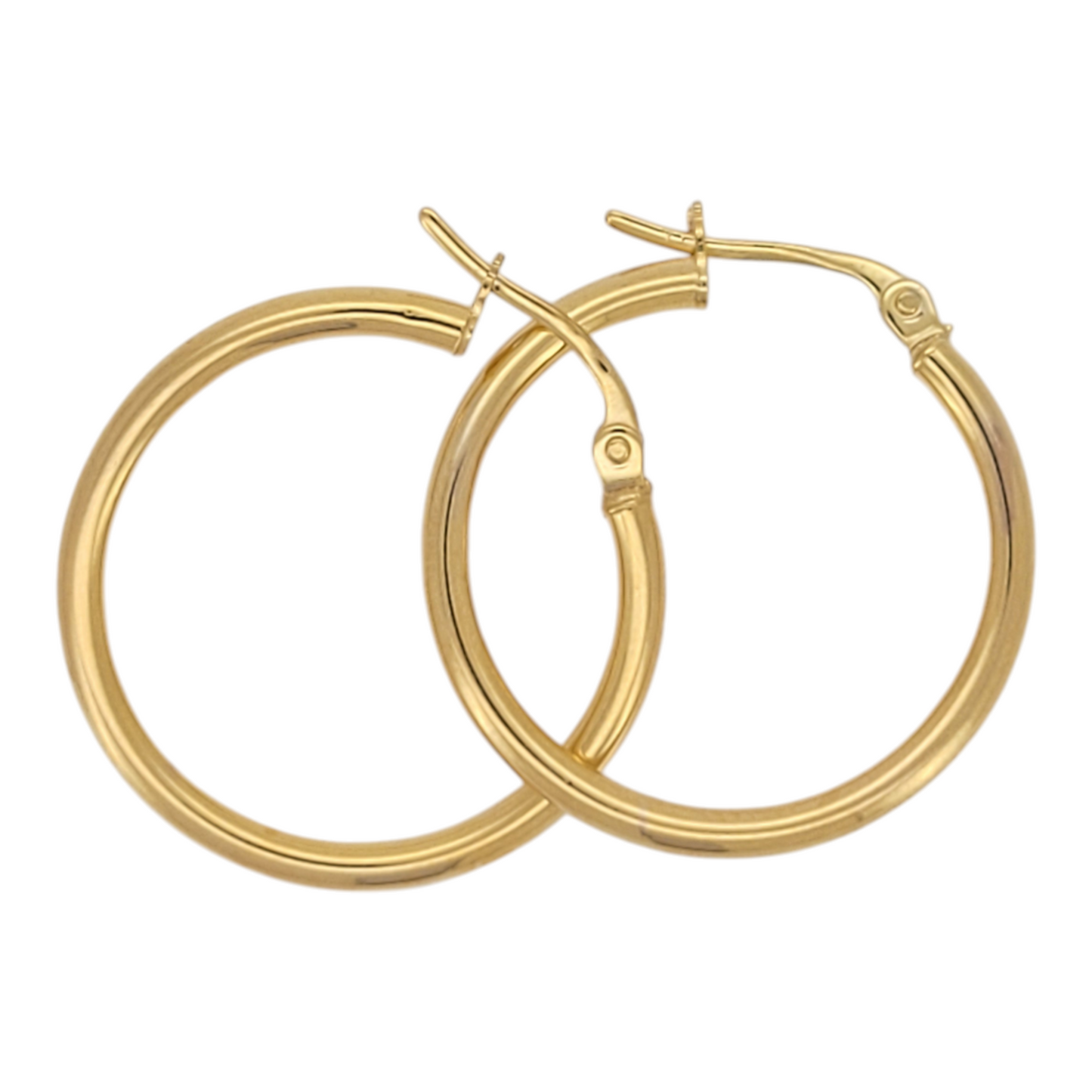 10K Yellow gold hoops