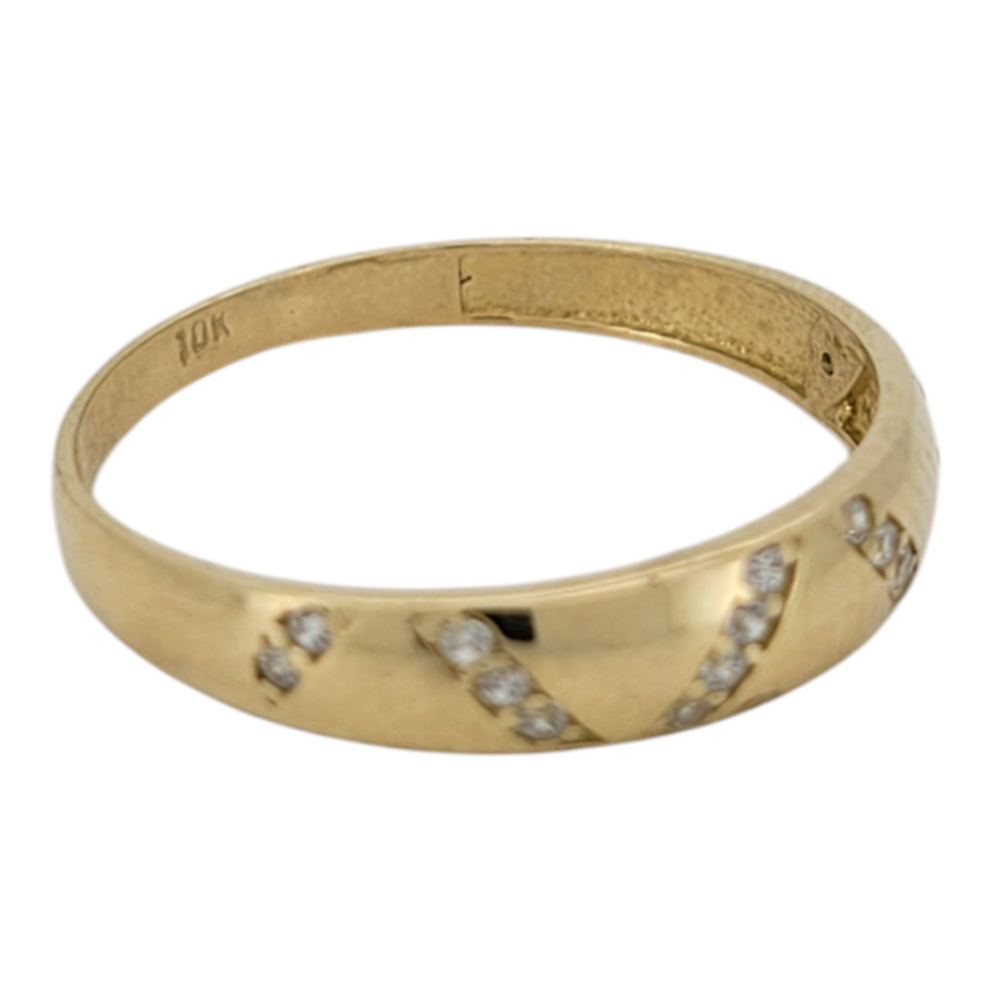 10K gold ring. Band ring. Size 8.5