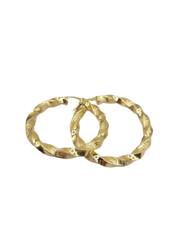 10K gold earrings. Meduza style. Super thick. Size 4