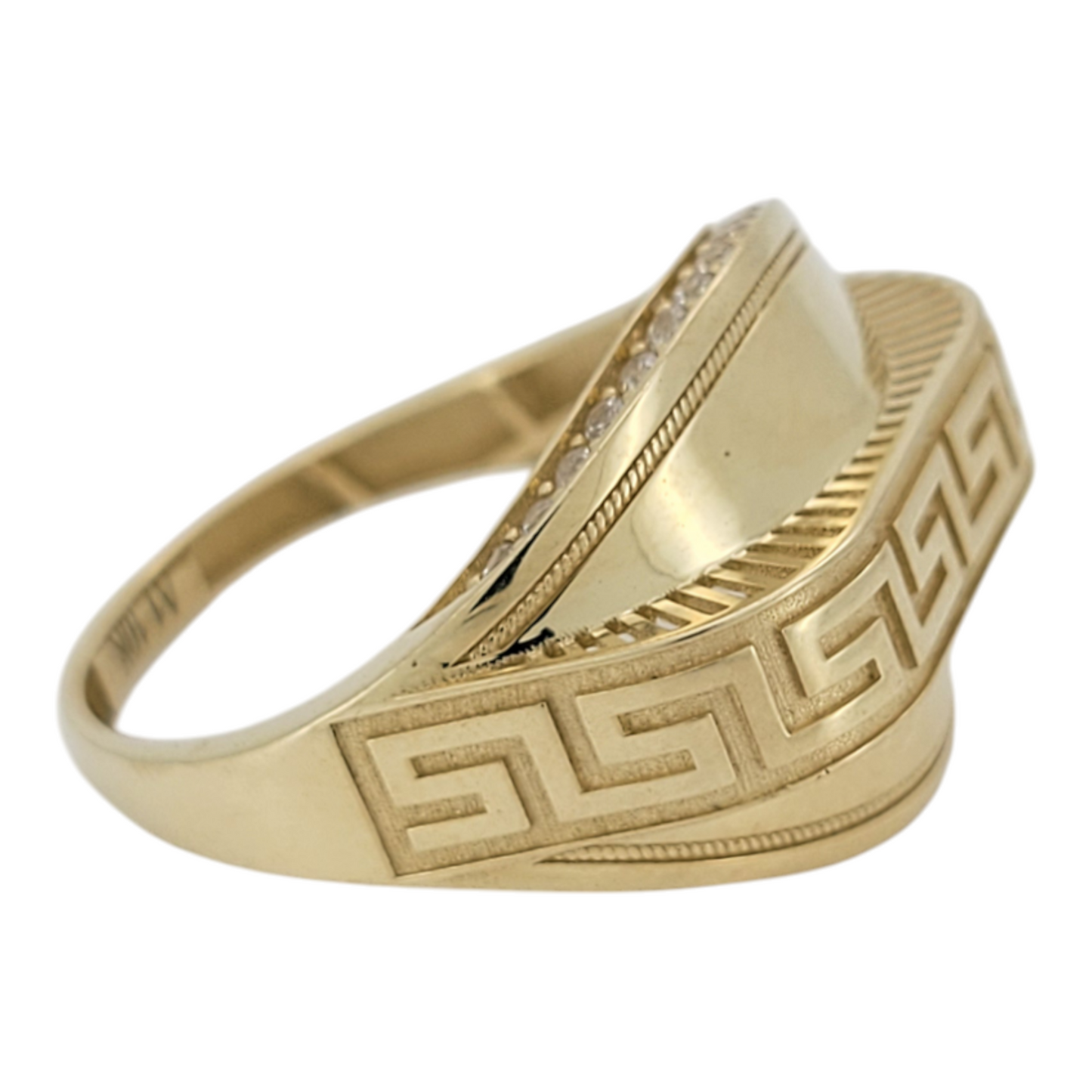 10K gold ring. Labyrinth style. Size 9