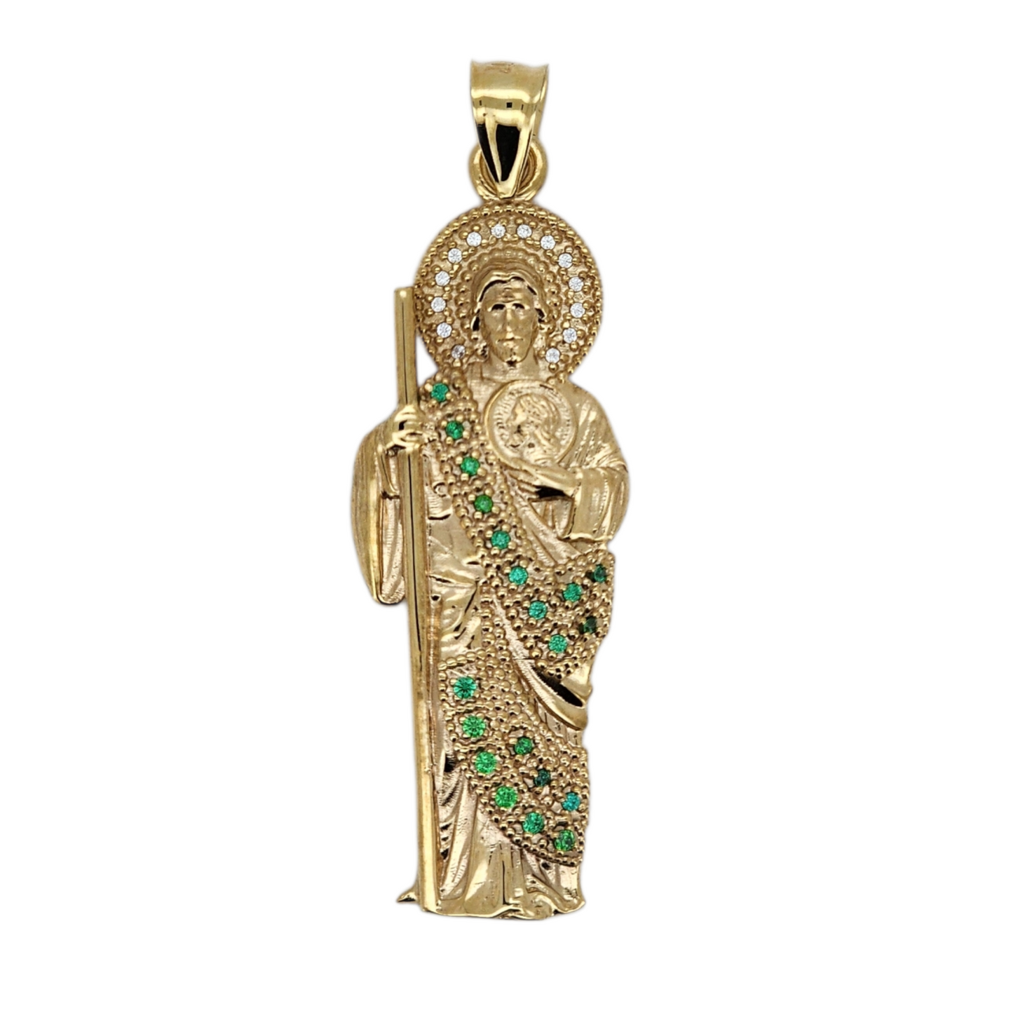 10k Gold San Judas Pendant