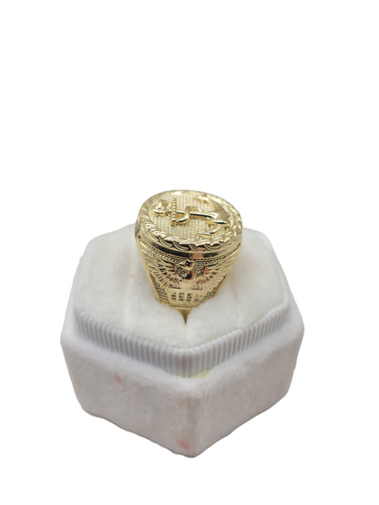 10K gold ring. Anchor. Size 8.5