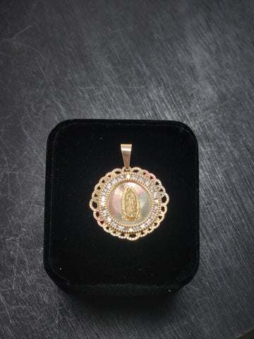 10k Gold Pendant Virgin of Guadalupe Layaway 4 weeks