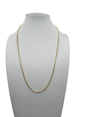 14k solid rope chain.
