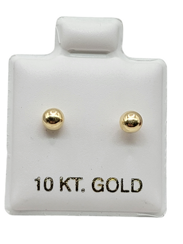 10K gold earrings. Sleepers.