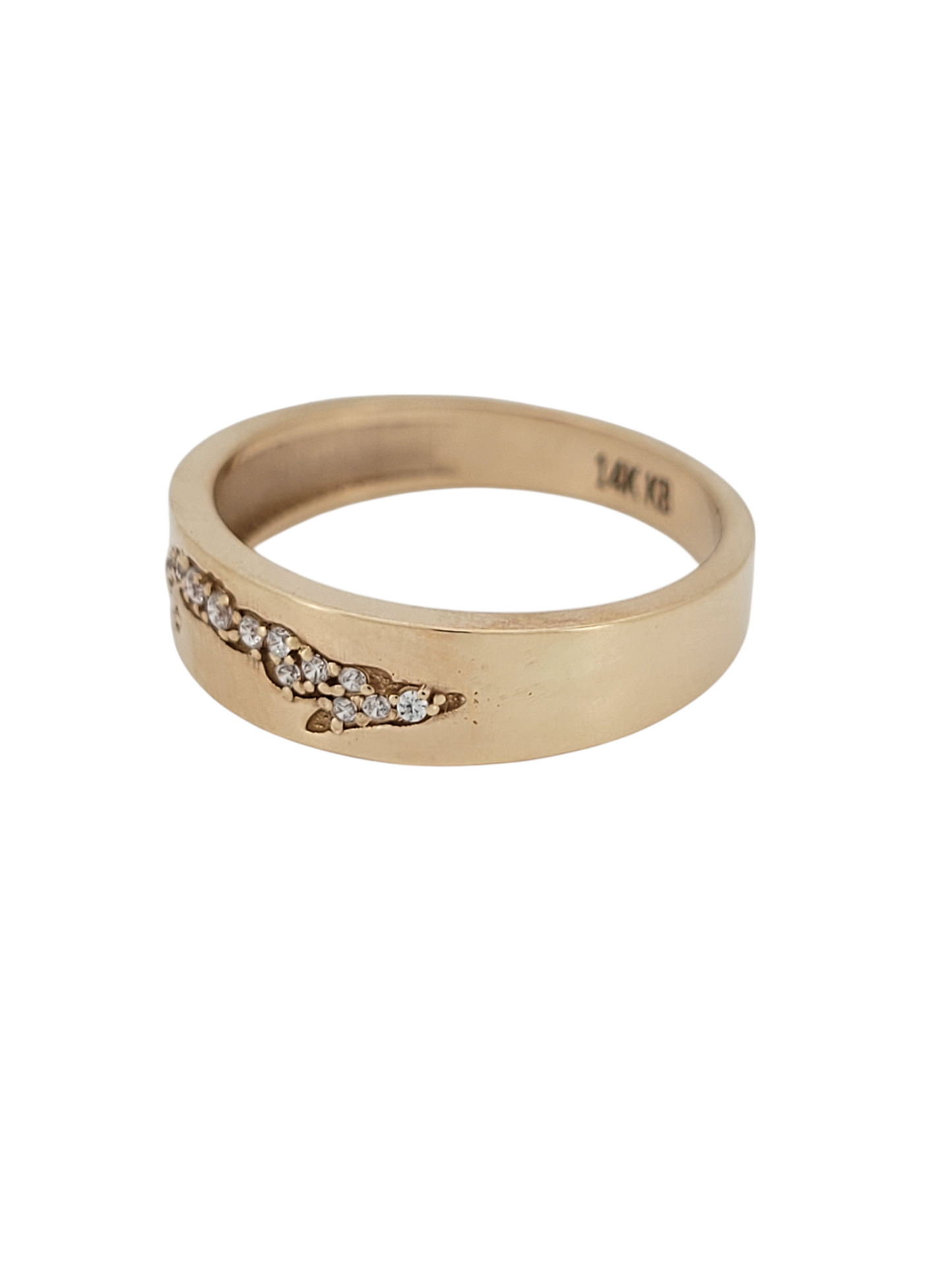 14K gold ring. Map of Cuba. Solid. Size 9