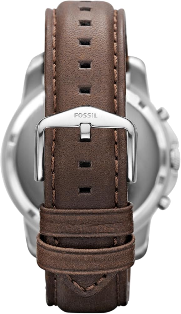 Fossil Men's Grant Quartz Stainless Steel and Leather Chronograph Watch. 1 year free insurance