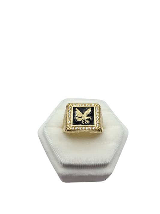 10K gold ring. Eagle. Size 9.5