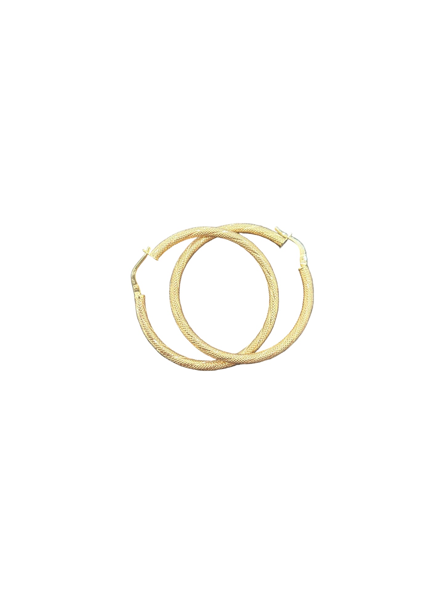 10k yellow gold hoops