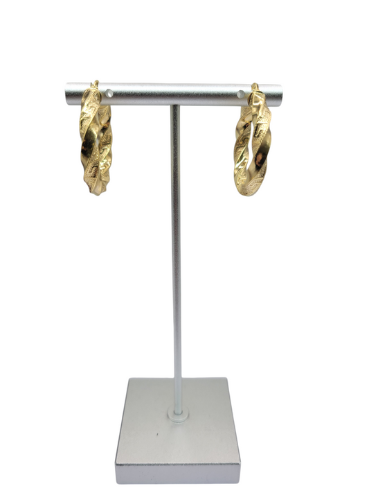 10K gold earrings. Meduza style. Super thick. Size 3