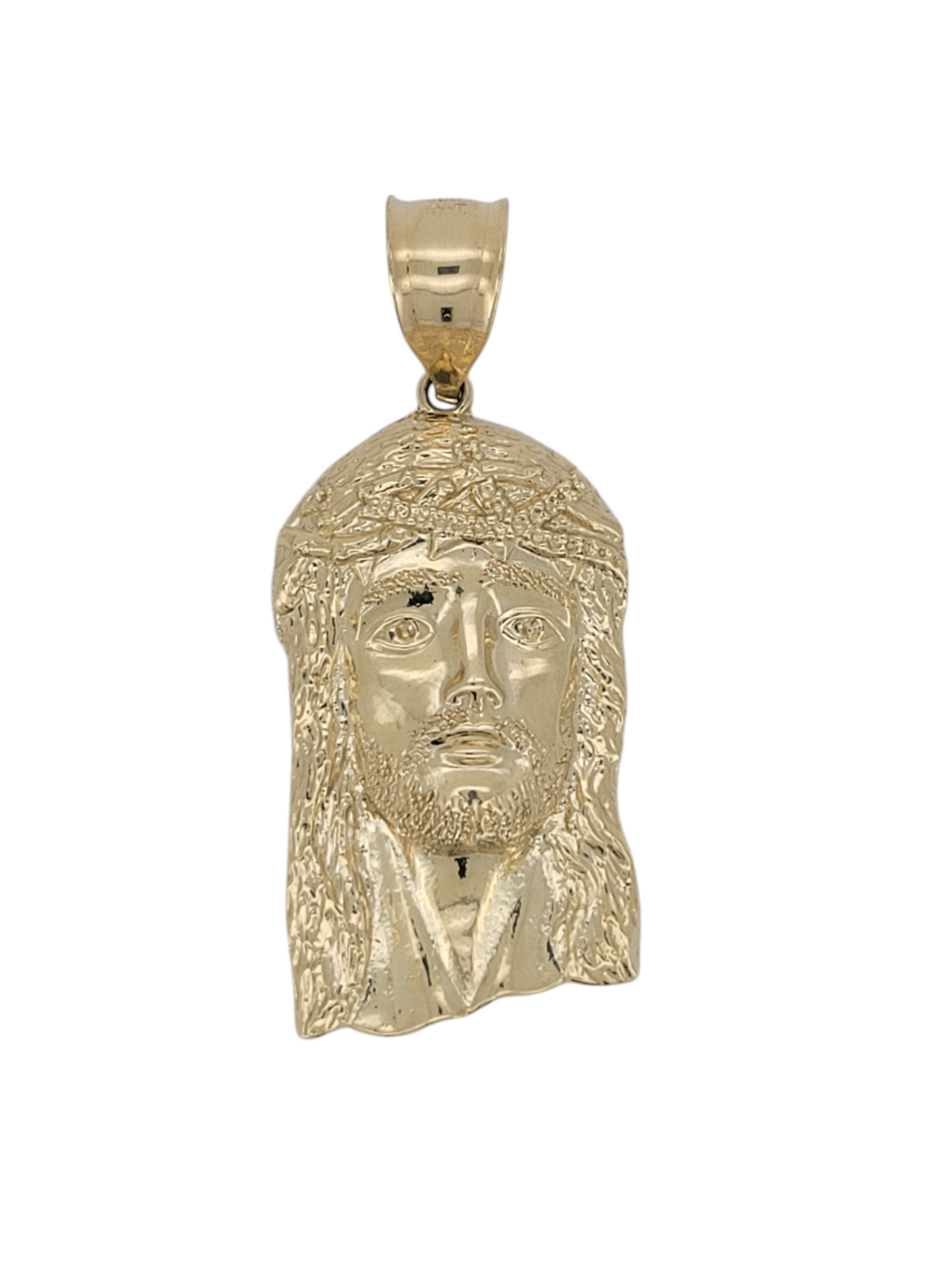 10K gold pendant. Jesus face.