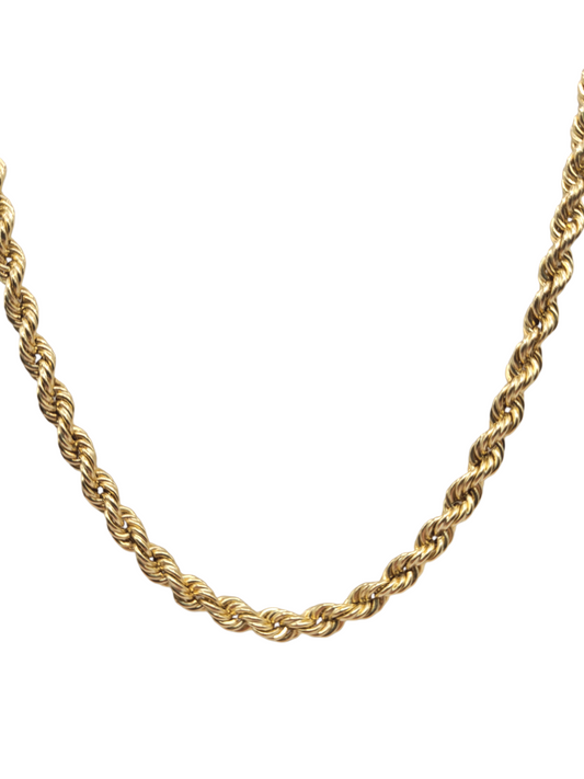 10K gold rope chain. 22in .5mm