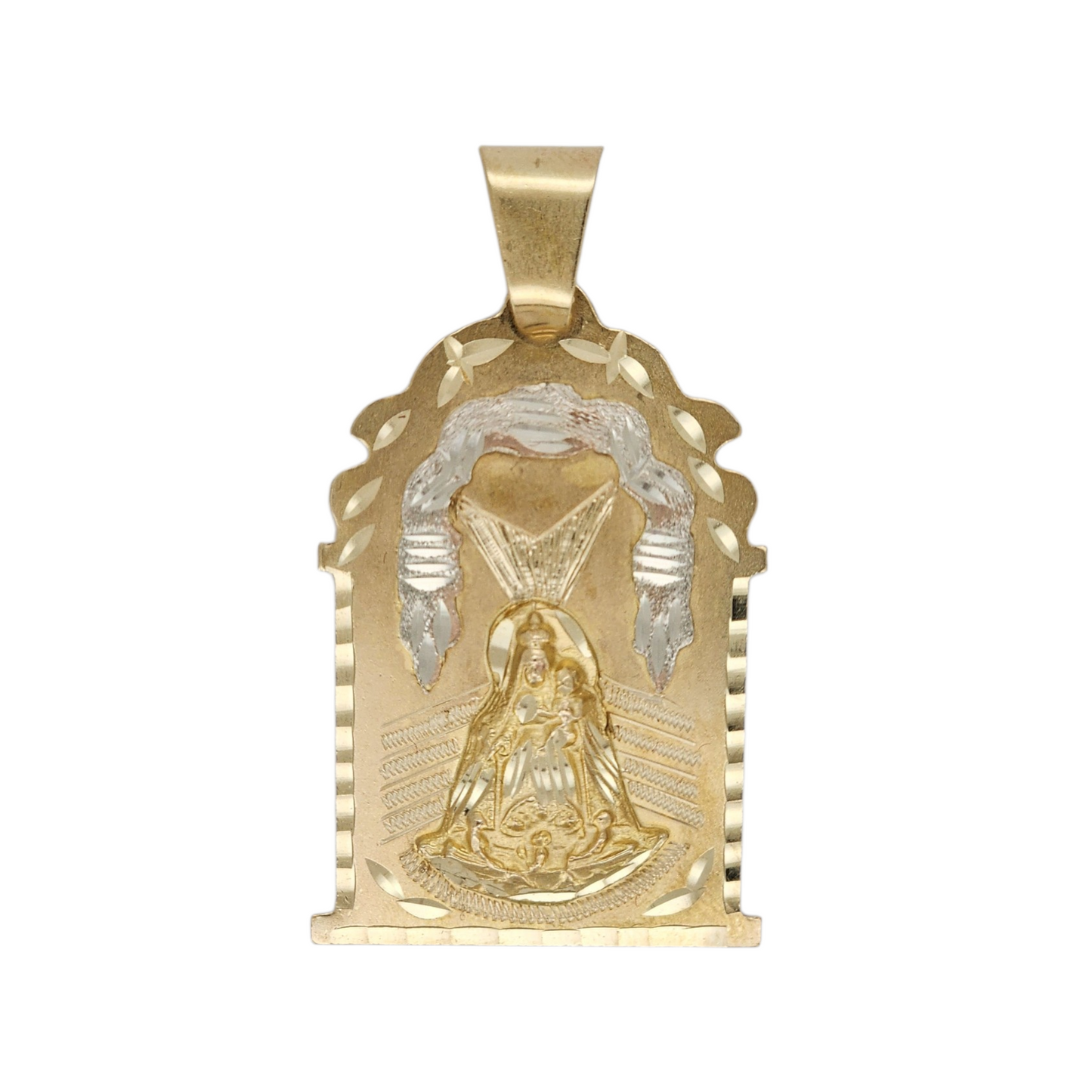 10k Gold Virgen de la Caridad pendant