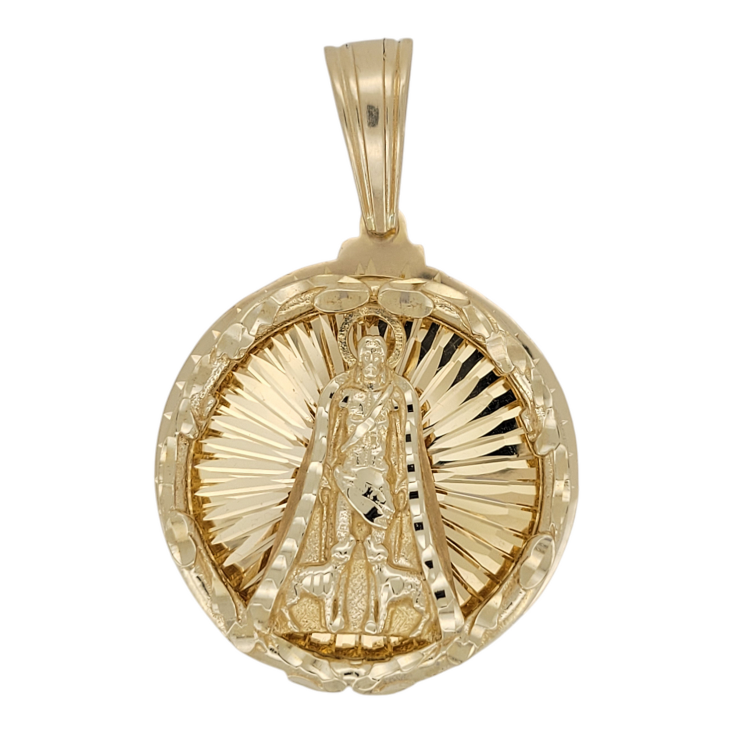 10K gold pendant. Saint Lazarus.