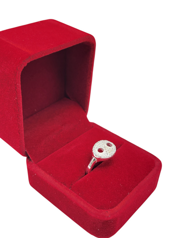 925 silver ring with CZ stone. Sizes 6.5 and 8.